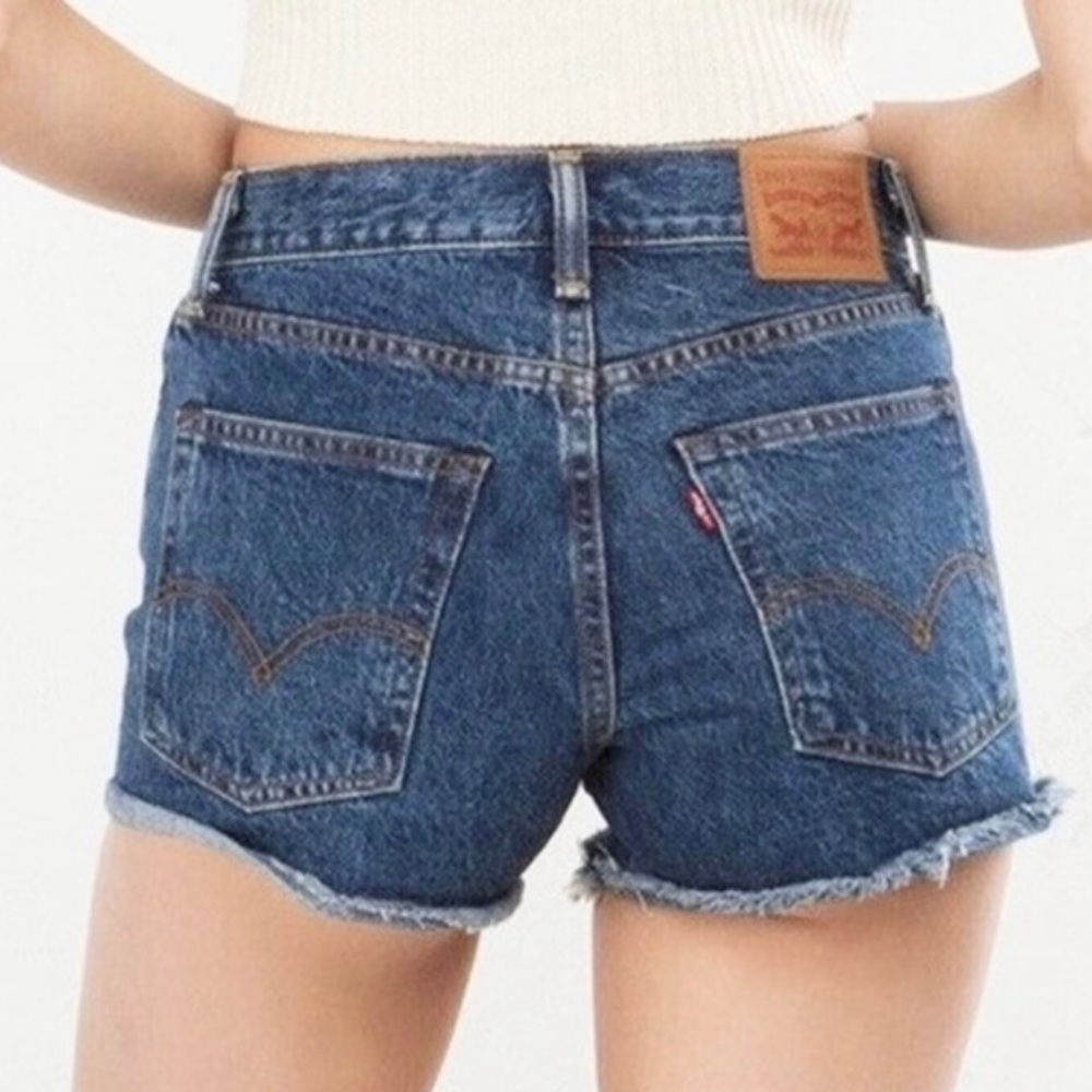 Levi’s White Oak Cone Denim Cutoff Shorts
